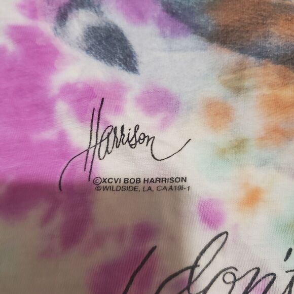 Tye Dye Spiral Shirt Size Medium Bob Harrison Kitten 😸 Shirt Cat Shirt - Picture 3 of 4